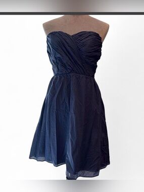 Express Strapless Blue Cocktail Dress